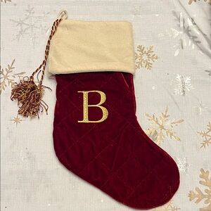 Red and Gold Christmas Stocking
